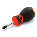 Performance Tool Stubby Phillips Screwdriver, #2 Tip, with 1-1/2" Shaft, Clear Handle W30967